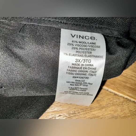 Vince easy pull on wool blend pants - 3x - functional pockets - relaxed fit - Picture 10 of 13